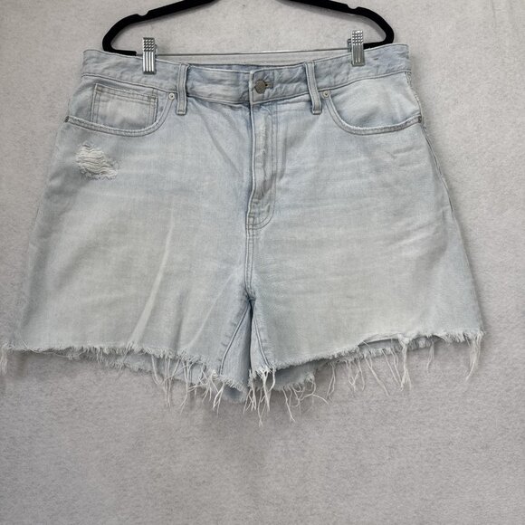 Madewell Shorts Womens 33 The '90s Jean Short Distressed Raw Hem Denim DM7938 - Picture 1 of 12